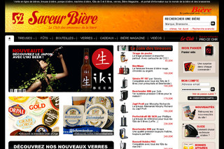 Aperçu visuel du site http://www.saveur-biere.com