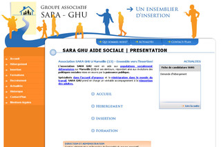 Aperçu visuel du site http://www.sara-ghu.org