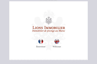 Aperçu visuel du site http://www.lions-immobilier.com/