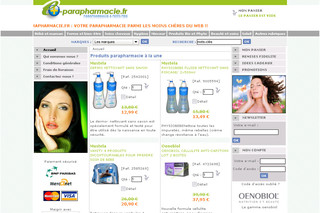 Aperçu visuel du site http://www.e-parapharmacie.fr