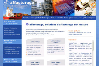 Aperçu visuel du site http://www.e-affacturage.fr