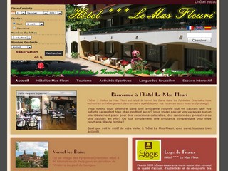 Aperçu visuel du site http://www.hotellemasfleuri.com