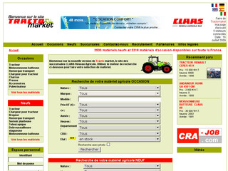 Aperçu visuel du site http://www.tractomarket.com