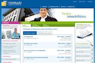 Aperçu visuel du site http://www.ferrari.fr