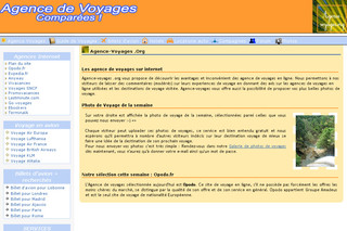 Aperçu visuel du site http://www.agence-voyages.org/