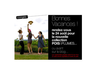 Aperçu visuel du site http://www.poisetplumes.com Aperçu visuel du site http://www.poisetplumes.com