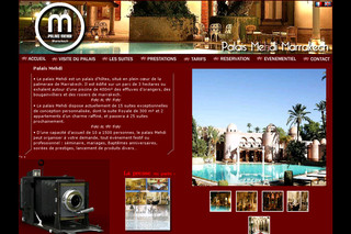 Aperçu visuel du site http://www.palaismehdi.com