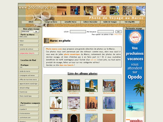 Aperçu visuel du site http://photo-maroc.com/