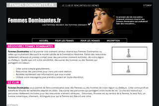 Aperçu visuel du site http://www.femmes-dominantes.fr