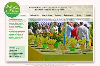 Aperçu visuel du site http://www.lesmeulesdumoulin.com