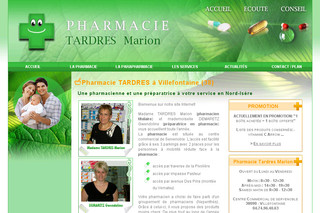 Aperçu visuel du site http://www.pharmacie-tardres.fr