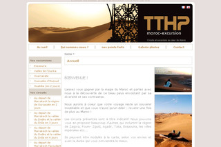 Aperçu visuel du site http://www.tthp-maroc-excursion.com/