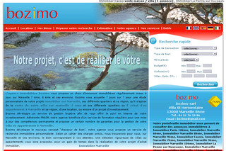 Aperçu visuel du site http://www.bozimo-immobilier.com