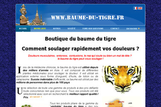 Aperçu visuel du site http://www.baume-du-tigre.fr