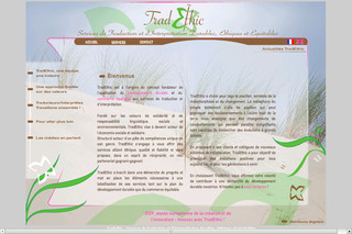 Aperçu visuel du site http://www.tradethic.fr