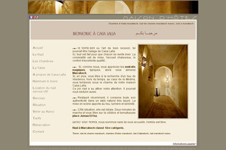 Aperçu visuel du site http://www.casalalla.com