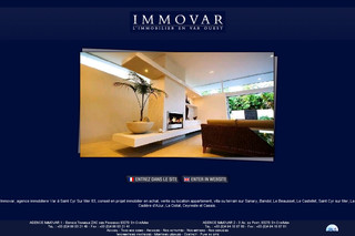 Aperçu visuel du site http://www.immovar.fr