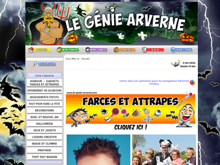Aperçu visuel du site http://www.le-genie-arverne.com