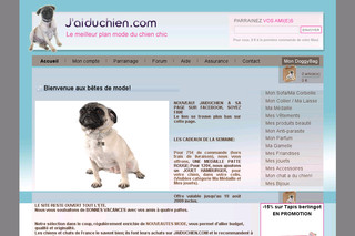 Aperçu visuel du site http://www.jaiduchien.com
