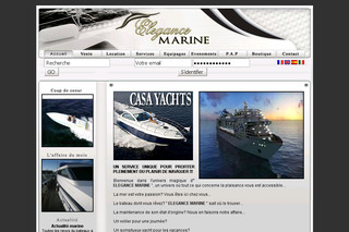 Aperçu visuel du site http://www.elegancemarine.fr