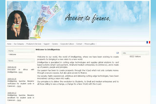 Aperçu visuel du site http://www.intelligentsia.biz