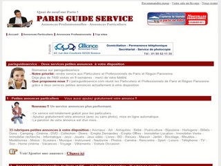 Parisguideservice.com - Annonces pour Paris et la région parisienne Parisguideservice.com - Annonces pour Paris et la région parisienne