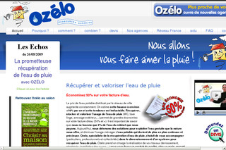 Aperçu visuel du site http://www.ozelo.com
