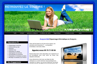 Aperçu visuel du site http://informatique-aveyron.com