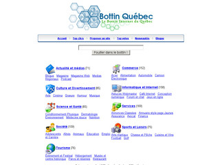 Aperçu visuel du site http://www.bottinquebec.com/