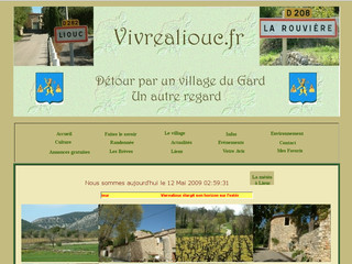 Aperçu visuel du site http://www.vivrealiouc.fr