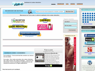 Aperçu visuel du site http://www.fun-c.com