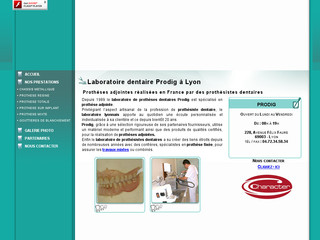 Aperçu visuel du site http://www.laboratoireprodig.fr