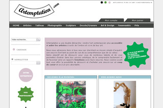 Artemptation - Vente en ligne d'oeuvres d'art contemporaines - Artemptation.com