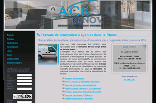 Aperçu visuel du site http://www.ace-renov.fr