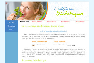 Aperçu visuel du site http://www.cuisine-dietetique.fr