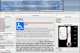 Aperçu visuel du site http://www.csst.biz