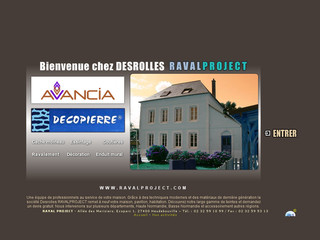 Aperçu visuel du site http://www.ravalproject.com