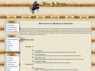 Aperçu visuel du site http://musiqueinterprete.fr