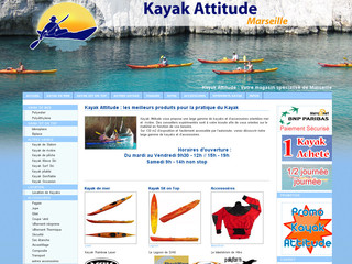 Aperçu visuel du site http://www.kayak-attitude.fr