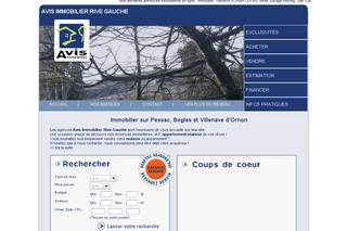Aperçu visuel du site http://www.avis-immobilier-rive-gauche.com