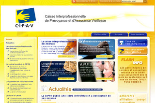 Aperçu visuel du site http://www.cipav-retraite.fr/