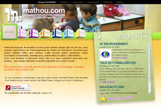 Aperçu visuel du site http://www.mathou.com