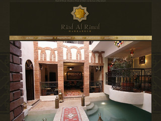 Aperçu visuel du site http://www.riad-alrimal.com/