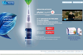 Aperçu visuel du site http://www.phyto.fr