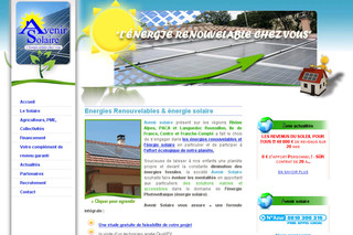 Aperçu visuel du site http://www.avenir-energies.fr