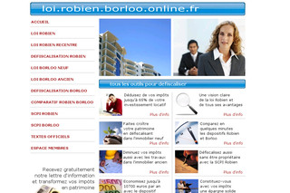 Aperçu visuel du site http://loi.robien.borloo.online.fr