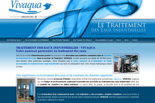 Aperçu visuel du site http://www.vivaqua.fr