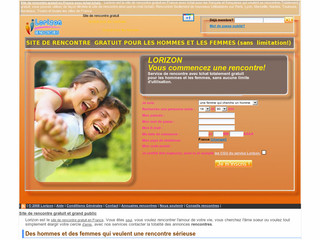 Aperçu visuel du site http://www.lorizon.fr