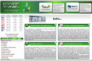 Aperçu visuel du site http://www.devenir-trader.fr/