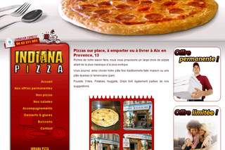 Aperçu visuel du site http://www.indianapizza.fr